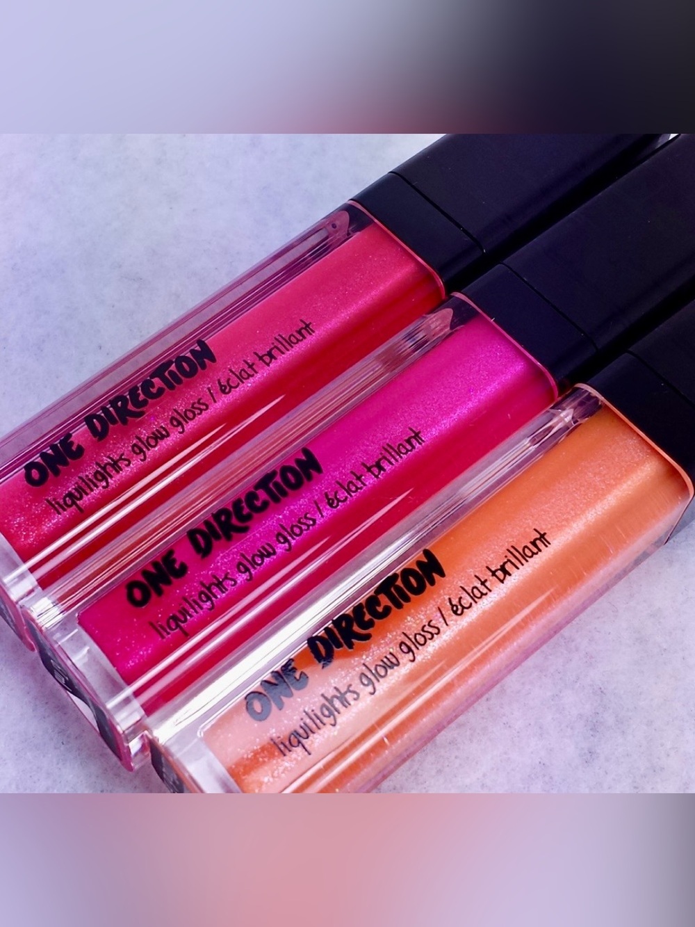 One Direction Liquilights Glow Lip Gloss Full Size .23 oz New